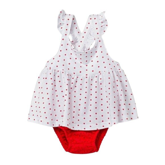 Infant Girls Ruffle Strap Top & Bloomers 2-Piece Set Newborn NB - Picture 1 of 5